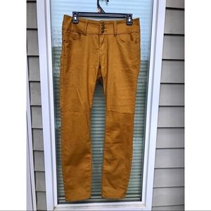 🧡💛SQUASH-colored “Butt Lift” Wax Jean💛🧡